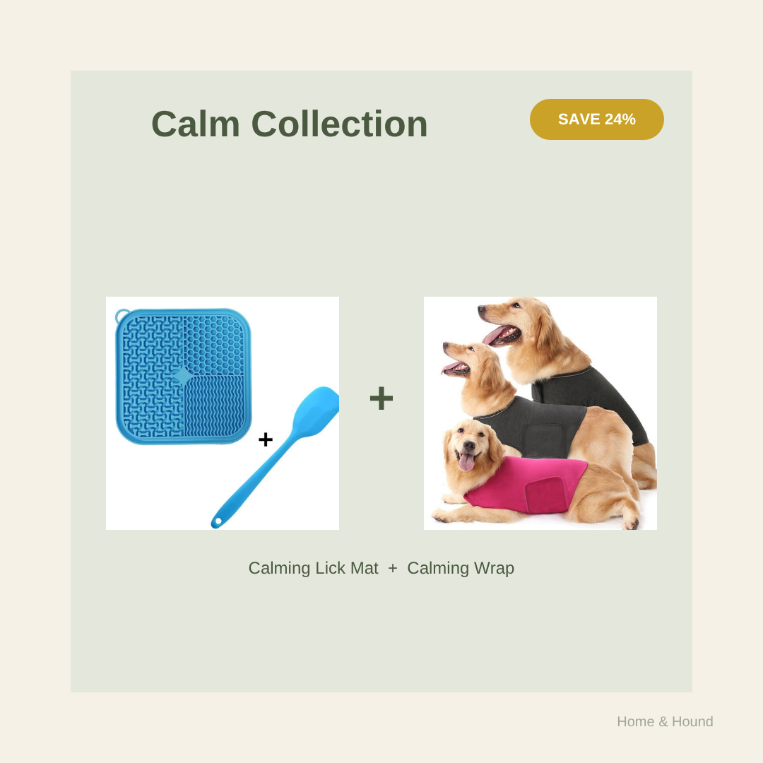 Golden Years Calm Collection bundle - Calming Lick Mat and Calming Wrap, save 24 percent