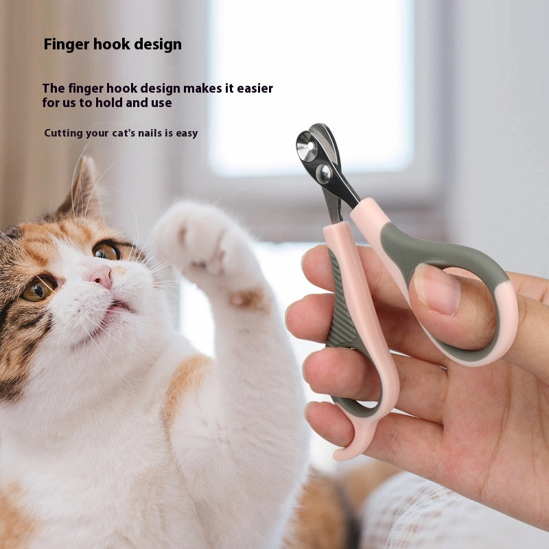 Golden Years Pet Nail Clipper in use
