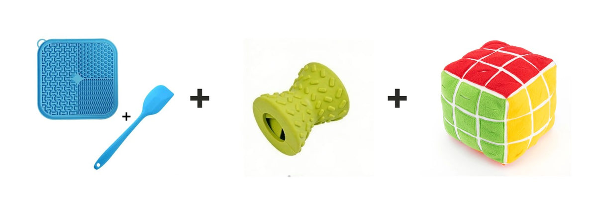 Golden Years Complete Starter Set - Lick Mat + Chew Ring + Snuffle Cube